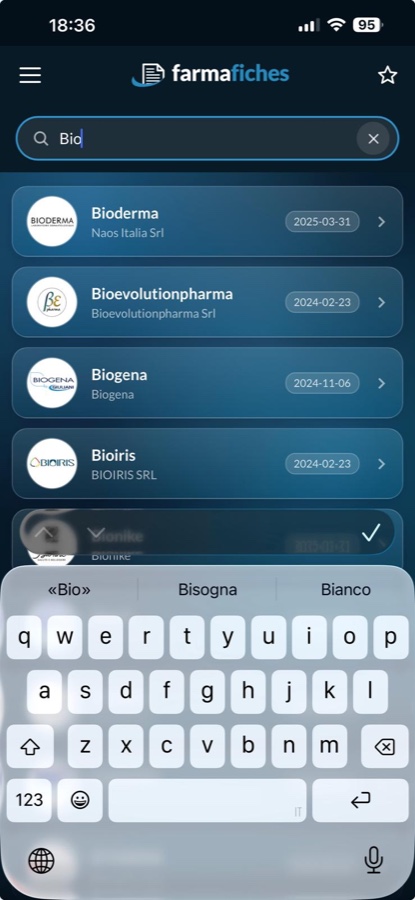 Ricerca live